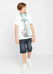 Jongens jeans stretch bermuda, bonprix