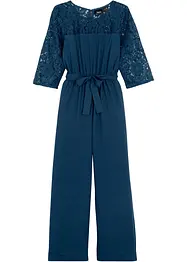 Meisjes jumpsuit met kant, bonprix