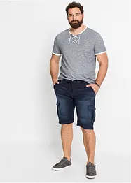 Regular fit sweat jeans bermuda, bonprix