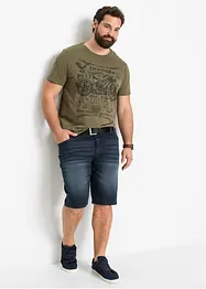 Slim fit stretch jeans bermuda, bonprix