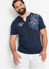 Henley shirt met print, korte mouw, bpc selection