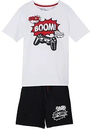 Jongens T-shirt en bermuda (2-dlg. set), bonprix