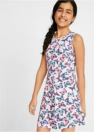 Meisjes jersey jurk met vlinderprint, bonprix