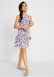 Meisjes jersey jurk met vlinderprint, bpc bonprix collection
