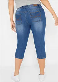 Slim fit jeans met mid waist, cropped, bonprix