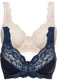 Minimizer bh met gewatteerde bandjes (set van 2), bonprix