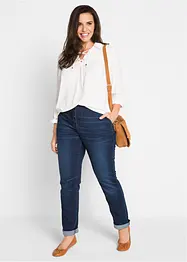 Stretch boyfriend jeans met comfortband, bonprix