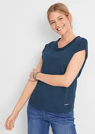 Katoenen shirt met minimouwen, bonprix