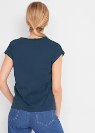 Katoenen shirt met minimouwen, bonprix