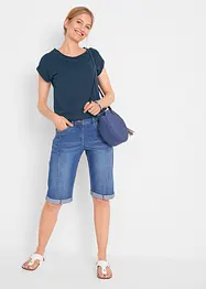 Katoenen shirt met minimouwen, bonprix