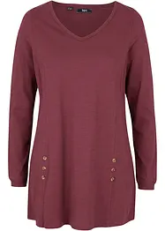 Katoenen longshirt in A-lijn, bonprix