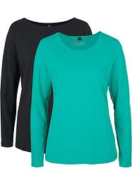 Longsleeve met ronde hals (set van 2), bpc bonprix collection