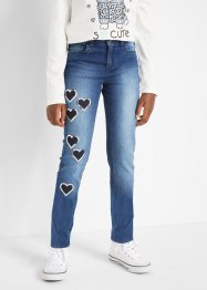 Skinny jeans met harten, John Baner JEANSWEAR