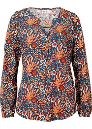 Shirt tuniek met print, lange mouw, bonprix