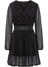Mini jurk met volant, bonprix