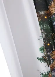 LED gordijn met kerstboomprint (1 stuk), bonprix