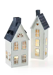 Windlicht huis (set van 2), bonprix