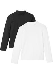 Meisjes colshirt (set van 2) van biologisch katoen, bpc bonprix collection