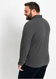 Piqué poloshirt met lange mouwen, bonprix