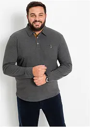 Piqué poloshirt met lange mouwen, bonprix