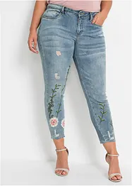 Jeans met borduursel, bonprix