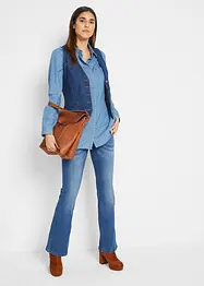 Mid waist stretch jeans, bootcut, bonprix