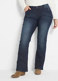 Mid waist stretch jeans, bootcut, bonprix