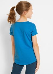 Meisjes T-shirt (set van 2) met biologisch katoen, bpc bonprix collection