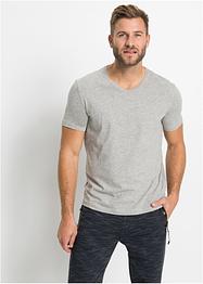 T-shirt met V-hals (set van 3), bpc bonprix collection