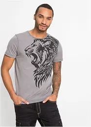 Onderhoudsarm T-shirt van katoen, slim fit, bonprix