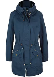 Korte, katoenen parka met opstaande kraag, getailleerd, bonprix