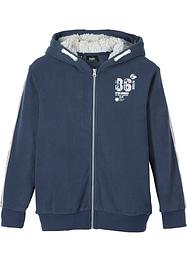Jongens fleece vest met teddy fleece capuchon, bpc bonprix collection