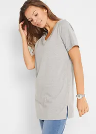 Basic longshirt met V-hals (set van 2), bonprix