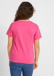 Meisjes T-shirt (set van 2) van biologisch katoen, bonprix