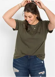 T-shirt van katoen met een print, bonprix