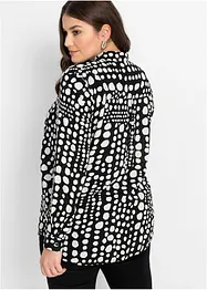 Gedessineerde, lange blouse van soepele viscose, bonprix