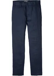 Regular fit linnen chino met comfortband, straight, bonprix