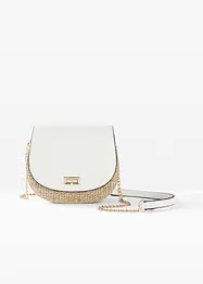 Schoudertas in rieten look, bonprix