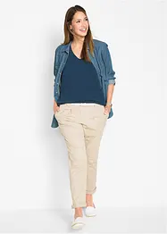 Katoenen longtop (set van 5), bonprix