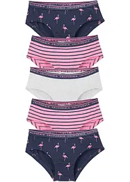 Meisjes hipster (set van 5), bonprix