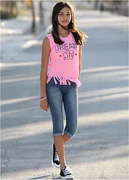 Capri jeans mid waist, bonprix
