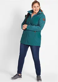 Bedrukte softshell jas, slanke pasvorm, waterafstotend, bonprix