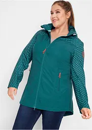 Bedrukte softshell jas, slanke pasvorm, waterafstotend, bonprix