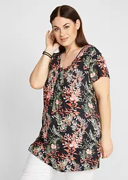 Shirt met biezen van viscose, bonprix