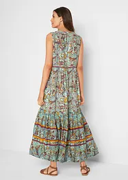 Geweven maxi jurk met print, bonprix