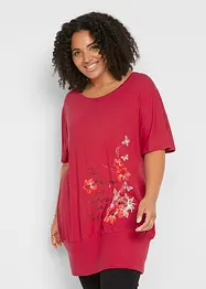 Shirt met boothals, halflange mouw, bonprix