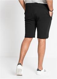 Sweat bermuda met onafgewerkte randen, regular fit, RAINBOW