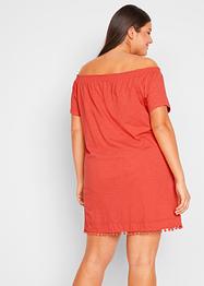 Jersey jurk met carmenhals, bpc bonprix collection