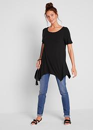 Puntig toelopend longshirt, korte mouw, bpc bonprix collection