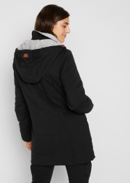 Gewatteerde jas met imitatieleren details, bpc bonprix collection